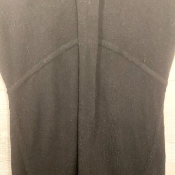 Ann Taylor LOFT Black Merino Wool Sweater‎ Dress SP - Picture 4 of 6